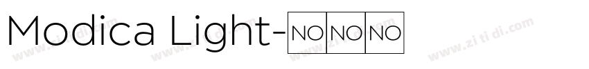 Modica Light字体转换